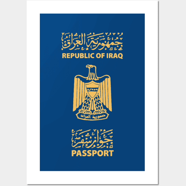 Iraq passport Wall Art by Travellers